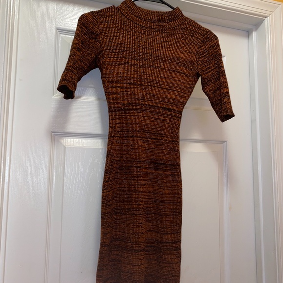 Multicolor Bodycon Sweater Dress - Picture 1 of 3